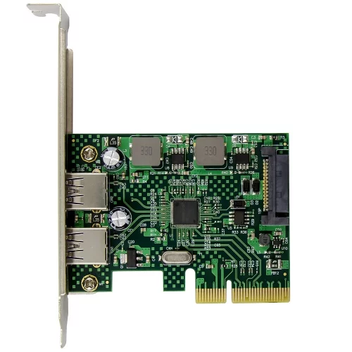 ORIENT AM-U3142PE-2A, Контроллер PCI-Ex4 v3.0, USB 3.2 Gen2, 2-port ext Type-A, ASM3142 chipset, разъем доп.питания, в комплекте LP планка крепления (31272) фото 3