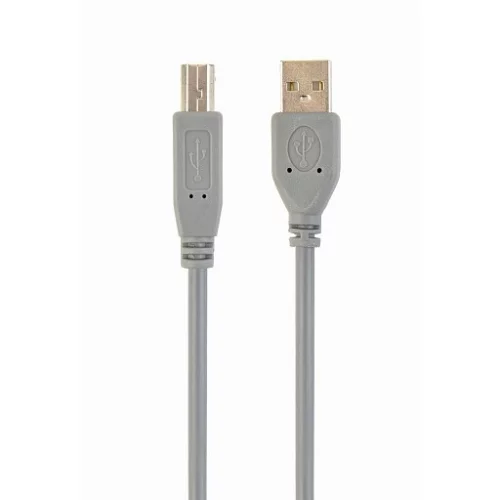 Filum Кабель USB 2.0, 1.8 м., серый, разъемы: USB A male-USB B male, пакет. [FL-C-U2-AM-BM-1.8M] (894159)