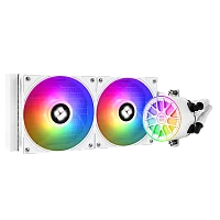 Система жидкостного охлаждения/ Water Cooling System Thermalright Aqua Elite 240 V6 (240mm, White, ARGB/ Fans: 2x120mm, 70.84CFM, 29.8dBA, 2000RPM/ Pump height 53.5mm, 2800RPM, Rad thickness 27mm/ S: (A-ELITE-WH-240-ARGB-V6)