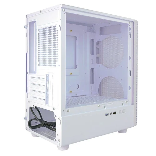 Корпус Ginzzu CL411 mATX передняя панель Сетка белый фото 3
