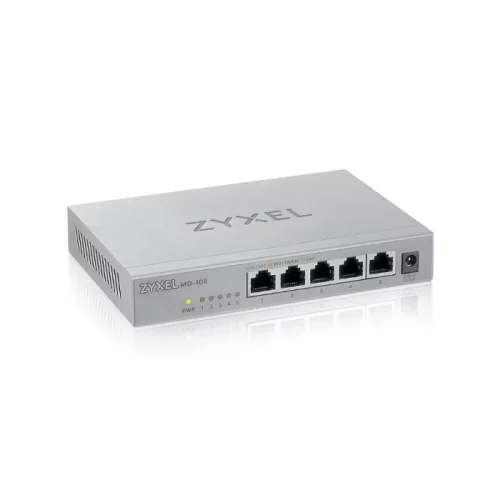 Коммутатор/ Zyxel MG-105 multi-gigabit switch, 5x1 / 2.5GE, desktop, silent (MG-105-ZZ0101F) фото 3