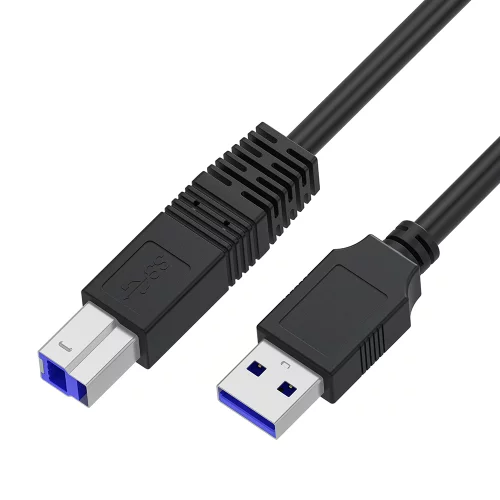 GCR PRO Кабель PROF 1.0m USB 3.0, AM/BM, черный, экран, армированный, морозостойкий, GCR-56808