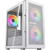Powercase Корпус Mistral SM05 ARGB, Tempered Glass, 3x120mm ARGB PWM fans, белый, mATX (CMMSM05W-A3)