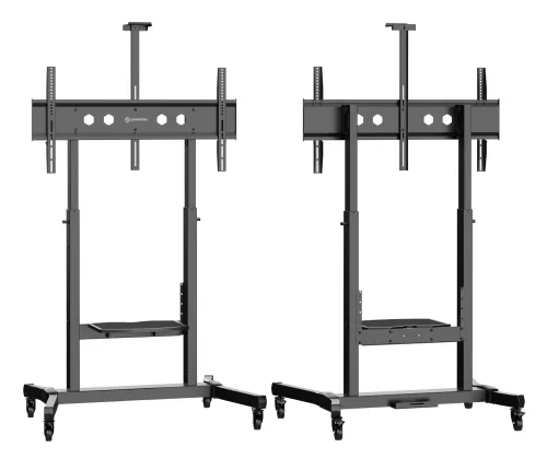 ONKRON мобильная стойка для ТВ 50-100, макс 120кг, наклонная, чёрная TS1991 (TS1991-B) фото 5