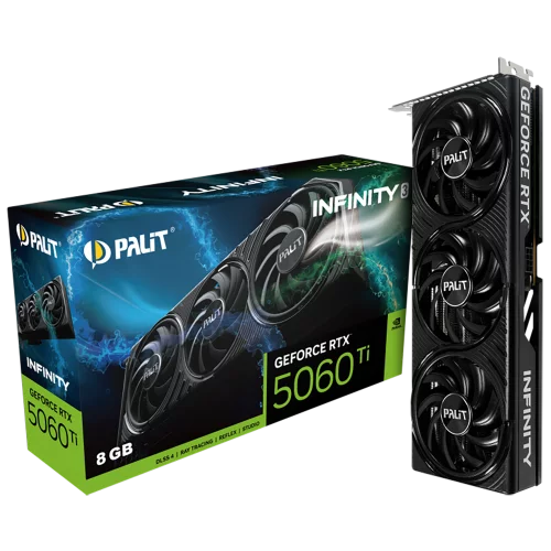 Видеокарта PCIE16 RTX5060TI 8GB PA-RTX5060Ti INFINITY 3 8GB PALIT (NE7506T019P1-GB2062S)
