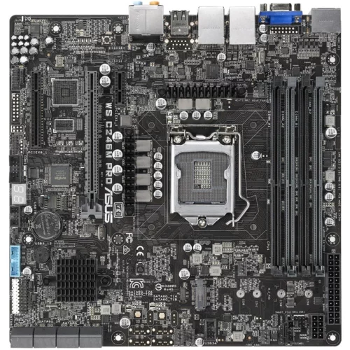 Материнская плата ASUS WS C246M PRO/ SE 1х LGA 1151, C246, DIMM, 4х DDR4, 8х SATA3, 2х USB 2.0, 2х USB 3.0, 2х USB 3.1, 2xGb Lan, 1х Display Port, 1х D-Sub (VGA) mATX (90SW00F0-M0EAY0)
