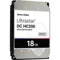 Жесткий диск/ HDD WD/HGST SATA Server 18Tb Ultrastar DC HC550 7200 6Gb/s 512MB (replacement WUH721818ALE6L4) 1 year warranty (WUH721818ALN604)