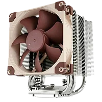 Кулер для процессора/ CPU Cooler Noctua NH-U9S (140W, 4-pin PWM, 125mm, Al/Cu, 5x6mm, 1x92x92x25mm, 46.44CFM, 22.8dBA, 2000RPM, S: 1851/1700/1200/115X, AM5/AM4, Beige/Brown)