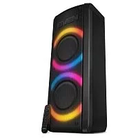 SVEN PS-710 2.0 Мобильные колонки чёрные (2x50 W, mini Jack, 2 х 6.35 мм Jack, USB, NFC, Bluetooth, FM, micro SD, ПДУ, 4400 мA, RGB подсветка) (SV-021696)