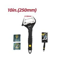 Ключ разводной с тонкими губками и увеличенным зевом Deli DL120510 250мм, диапазон захвата 0-50мм
