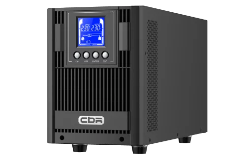 ИБП CBR [ESN-1.5KT-4F-LCHERSC] Online 1500VA/1500W Tower 4 x Schuko, LCD, HID-USB, RS232, EPO, SNMP slot