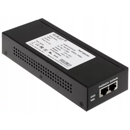 PoE инжектор 60 Вт, 1 RJ45 интерфейс 1000M. Подходит для DS-2DE5/ 4xxx-AE/ -AE3 (LAS60-57CN-RJ45)
