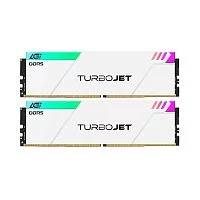 Модуль памяти AGI DDR5 6400MHz CL36 32GB Kit (16GBx2) OC UDIMM +White HEAT SINK –Turbojet+RGB lightbar -Color box (AGI6IPD16UD858-DC)