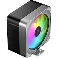 Кулер для процессора/ CPU Cooler Ocypus Delta A40 EX BK ARGB (200W, 4-pin PWM, 157mm, Al/ Cu, 4x6mm, ARGB, 1x120mm, 60CFM, 31dBA, 1600RPM, S: 1851/ 1700/ 1200/ 115X, AM5/ AM4, black) (DELTA-A40-BK1NAWN00E-GL)