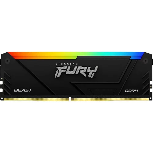 Память оперативная/ Kingston 8GB 3200MT/ s DDR4 CL16 DIMM FURY Beast RGB (Select Regions ONLY) (KF432C16BB2A/8WP)
