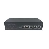 NEOMAX неуправляемый коммутатор NMS-106PoE-100-S, 6 портов 100 Mbps, 4xPoE+, 110W, металл