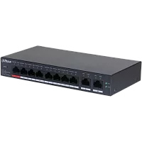 Коммутатор DAHUA DH-CS4010-8ET-110 8-портовый PoE коммутатор с функцией облачного управления, 8xRJ45 100Mb, 2xRJ45 1Gb uplink, суммарно 110Вт (DH-CS4010-8ET-110)