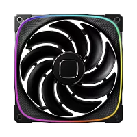 Вентилятор корпусный/ Case Cooler Geometric Future Squama 2503RB-14 Reverse (140x140x25mm, 4-pin PWM, ARGB, 71.8CFM, 34.0dBA, 2100RPM, Black) (1F2503R114000)