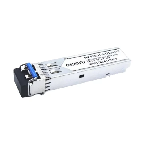 Oптический SFP+ модуль OSNOVO SFP-S2LC15-10G-1310-1310 Оптический SFP Модуль 10G. Два волокна Single Mode. Скорость: 10 Гбит/c. Тип разъема: 2LC. Оптический бюджет: 15дБ. Расстояние передачи - до 20км. Рабочая длина волны,н