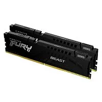 Память оперативная/ Kingston 64GB 5200MT/s DDR5 CL40 DIMM (Kit of 2) FURY Beast Black XMP (KF552C40BBK2-64)