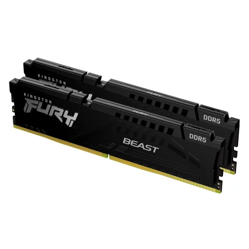 Память оперативная/ Kingston 64GB 5200MT/s DDR5 CL40 DIMM (Kit of 2) FURY Beast Black XMP (KF552C40BBK2-64)