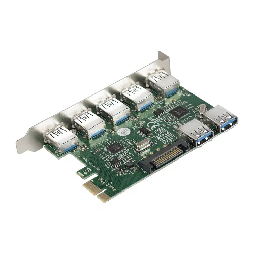 Exegate EX283717RUS Контроллер EXE-317 PCI-E 2.0, 5*USB3.0 ext + 2*USB3.0 int, разъем доп.питания (OEM) фото 3