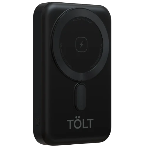 Портативный аккумулятор TOLT Seg KW101 Black, 10000mAh, 22,5W, fast charging and PD, wireless, magnetic, black, CCC/ Powerbank TOLT Seg KW101 Black, 10000mAh, 22,5W, fast charging and PD, wireless, m