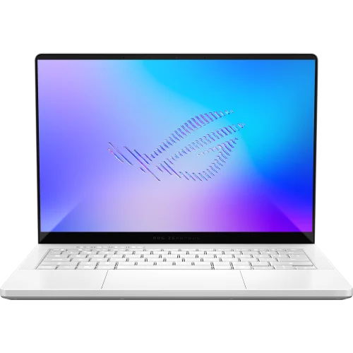 Ноутбук ASUS ROG Zephyrus G14 GU405AW-SY024W 14(2880x1800 OLED 120Hz)/ Intel Ultra 9 386H(2.1Ghz)/ 32768Mb/ 1024PCISSDGb/ noDVD/ Ext:nVidia GeForce RTX 5080(16384Mb)/ Cam/ BT/ WiFi/ 73WHr/ war 1y/ 1.57kg/ Plati (90NR0P83-M000Y0)