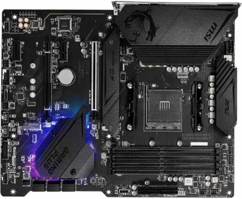 Материнская плата/ MB MSI AMD B550 sAM4, 4xDDR4(128GB), HDMI 2.1/DP, 1xPCIe 4.0x16, 1xPCIe 3.0x16, 2xPCIe 3.0, 1xLAN, 6xSATA 6Gb/s, 2xM.2, 1xUSB-C, 3xUSB 3.2, 4xUSB 2.0, 1xPS/2, ATX (MPG B550 GAMING PLUS) фото 6