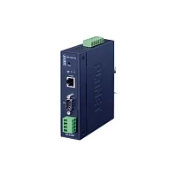 конвертер/ PLANET ICS-2100T IP30 Industrial 1-Port RS232/RS422/RS485 Serial Device Server (1 x 10/100BASE-TX, -40~75 degrees C, dual 9~48V DC, Web, Telnet and SNMP management )