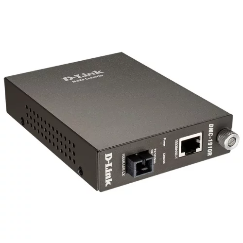 Конвертор/ 1000Base-T to 1000Base-LX (up to 15 km, SC) Single Fiber Bi-Direction Media Converter (DMC-1910R/A9A) фото 2