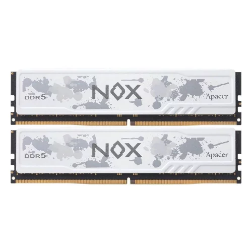 Модуль памяти Apacer 32GB DDR5 6400 DIMM OC NOX White w/ HS, kit 2x16GB CL32, 1.4V (AH5U32G64C552MWAA-2)