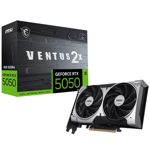 Видеокарта MSI RTX5050 VENTUS 2X 8GB GDDR6 128bit 3xDP HDMI 2FAN RTL (RTX 5050 8G VENTUS 2X)