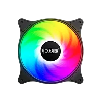 Кулер для корпуса/ Case Cooler PCCooler FX 120 ARGB BK 3 IN 1 (120x120x25mm, 4-pin PWM, ARGB, 52.79CFM, 33.2dBA, 2000RPM, Black, 3pcs)