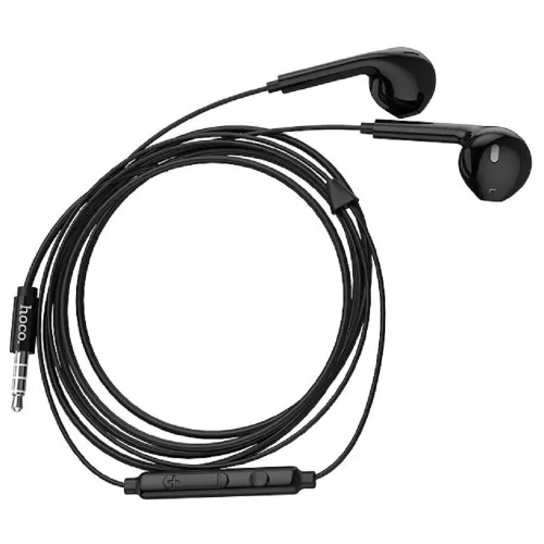 HOCO M55/ Наушники + микрофон/ Кнопка ответа/ 1.2м/ 3.5 mm jack/ Black (HC-99949)