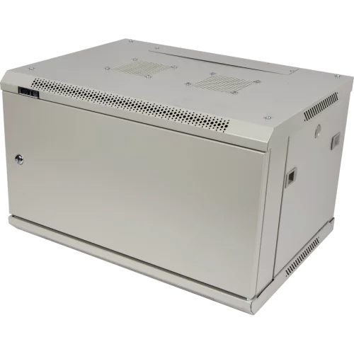 Шкаф настенный Pro 4U 600x450, металлическая дверь (TWT-CBWPM-4U-6X4-GY)