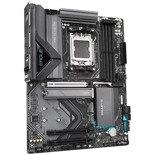 Материнская плата Gigabyte OEM X870 EAGLE WIFI7, Socket AM5, AMD X870, 4xDDR5-5200, HDMI, 3xPCI-Ex16, 4xSATA3(RAID 0/ 1/ 10), 3xM.2, 8 Ch Audio, 1x2,5GLan, WIFI, (4+4)xUSB2.0, (4+2)xUSB3.2, (2+1)xUSB Type-C™, ATX, RTL (X870 EAGLE WIFI7||OEM)