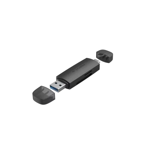 Картридер Vention USB 3.0 A+C (SD+TF) Черный (CLKB0)