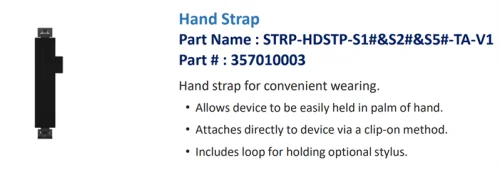 Ремешок на руку Bluebird ASSY: S10/ S20 ((STPR-HDSTP-S1#&S2#&S5#-TA-V1) Handstraps (357010003)
