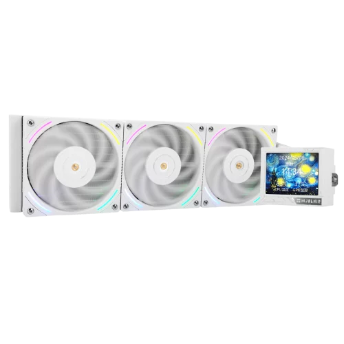 Система водяного охлаждения Thermalright Mjolnir Vision 360 ARGB Soc-AM5/ AM4/ 1151/ 1200/ 2066/ 2011/ 1700 белый 4-pin 27dB Al LCD Ret (M-VISION-360-WH-ARGB)