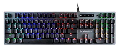 Клавиатура A4Tech Bloody B765 механическая серый USB for gamer LED (B765 GREY/ NEON (GREEN SWITCH)) (B765 GREY/NEON (GREEN SWITCH))
