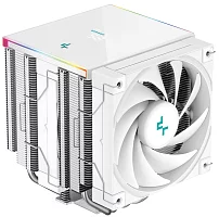 Кулер для процессора DEEPCOOL AK620 DIGITAL SE WH LGA20XX/1700/1200/115X/AM5/AM4 (9шт/кор, TDP 260W, PWM, DUAL Fan 120mm, 6 тепл. трубок, ARGB, белый) RET (R-AK620-WHADMN-GJD)