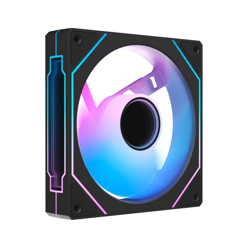 Кулер для корпуса/ Case Cooler Ocypus Gamma F12 BK ARGB REVERSE BLADE (120x120x25mm, 4-pin PWM, ARGB, 50CFM, 31dBA, 1600RPM, Black) (GAMMA-F12-BK1AM01X-GL)