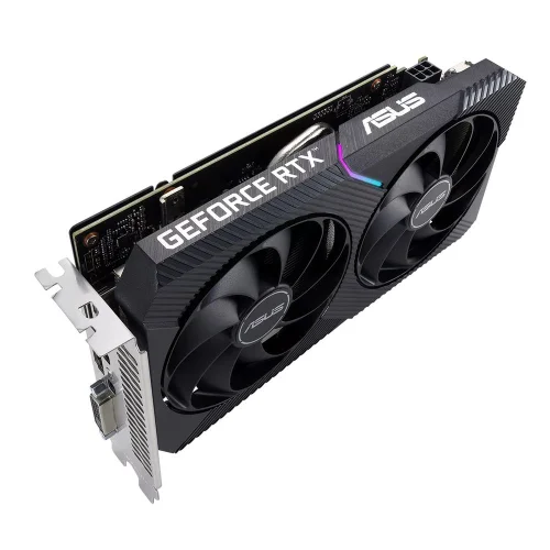 Видеокарта ASUS NVIDIA GeForce DUAL-RTX3050-O8G-V2 8GB (90YV0GH6-M0NA00) Видеокарта ASUS NVIDIA GeForce DUAL-RTX3050-O8G-V2 8GB, GDDR6/128-bit, PCIe 4.0, 1xDVI-D, 1xHDMI 2.1, 1xDP, 2-slot (90YV0GH6-M0NA00) фото 2