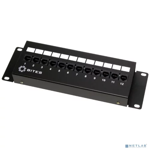 5bites Патч-панель PPU55-08W UTP / 5E / 12P / FRONT DUAL IDC / 2U / L=287MM / WALL