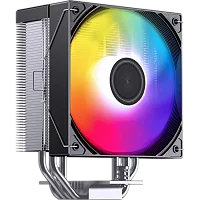 Кулер для процессора/ CPU Cooler JONSBO CB40 ARGB (225W, 4-pin PWM, 153.5mm, Al/Cu, 4x6mm, ARGB, 1x120mm, 77.07CFM, 35.4dBA, 1800RPM, S: 1851/1700/1200/115X, AM4/AM5 Black)