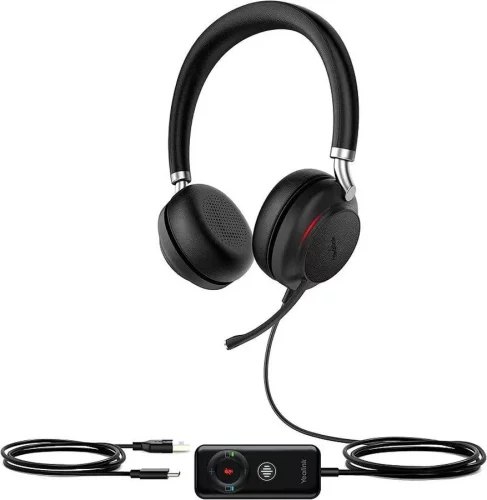 YEALINK UH38 Dual UC-BAT Дуо, гибридная, USB/ Bluetooth, HD звук, шумоподавление, LED-индикатор