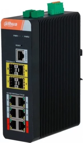 Коммутатор Dahua DH-IS4410-6GT-120 6x1Гбит/ с 4SFP 6PoE 120W управляемый