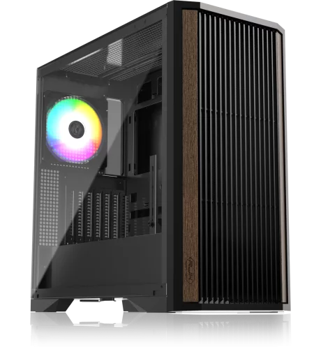 Корпус без блока питания/ Case Raijintek AGOS MAX, Midi-Tower, TG, 1x140mm ARGB, 2xUSB 3.0 + 1xUSB 2.0, E-ATX, ATX, mATX, mITX Black (0R20B00259)