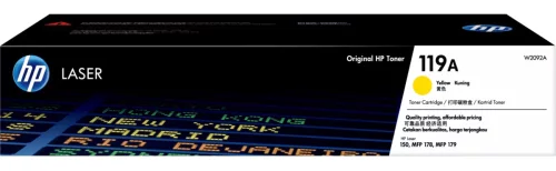 Тонер-картридж/ HP 119A Yellow Original Laser Toner Cartridge (W2092A)